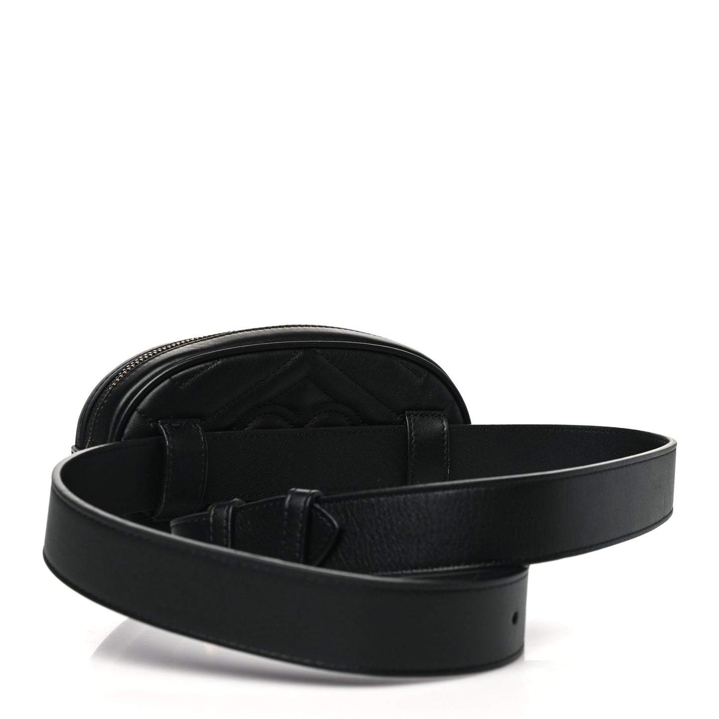 Calfskin Matelasse GG Marmont Belt Bag 95 38 Black