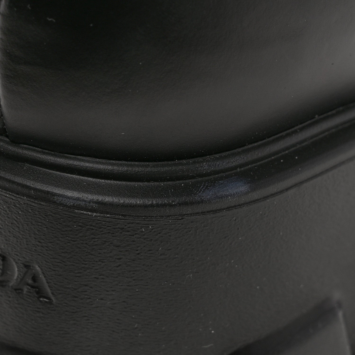 Prada Spazzolato Rois Monolith 55mm Derby Loafers 37.5 Black 11 of 12