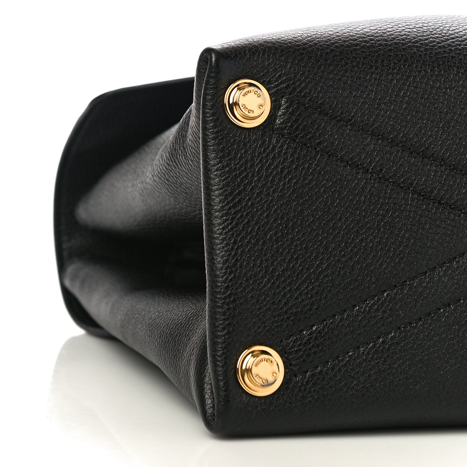 Louis Vuitton Grained Smooth Calfskin Rose Des Vents MM Black 9 of 10