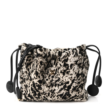 Chanel Pony Hair Printed Chic Lady Shoulder Bag  White Black 1 of 10
