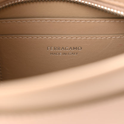 Salvatore Ferragamo Calfskin Cut Out Crossbody Beige 6 of 9