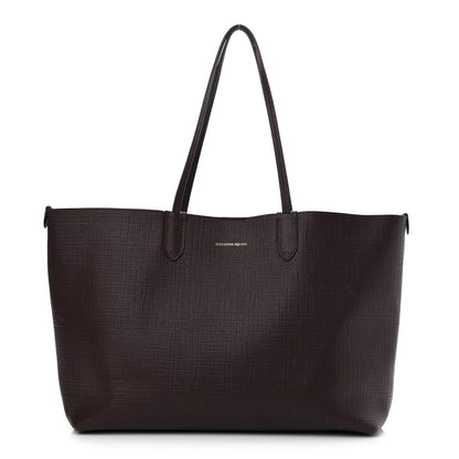 Alexander McQueen Saffiano Shopper Tote Burgundy 1 of 17