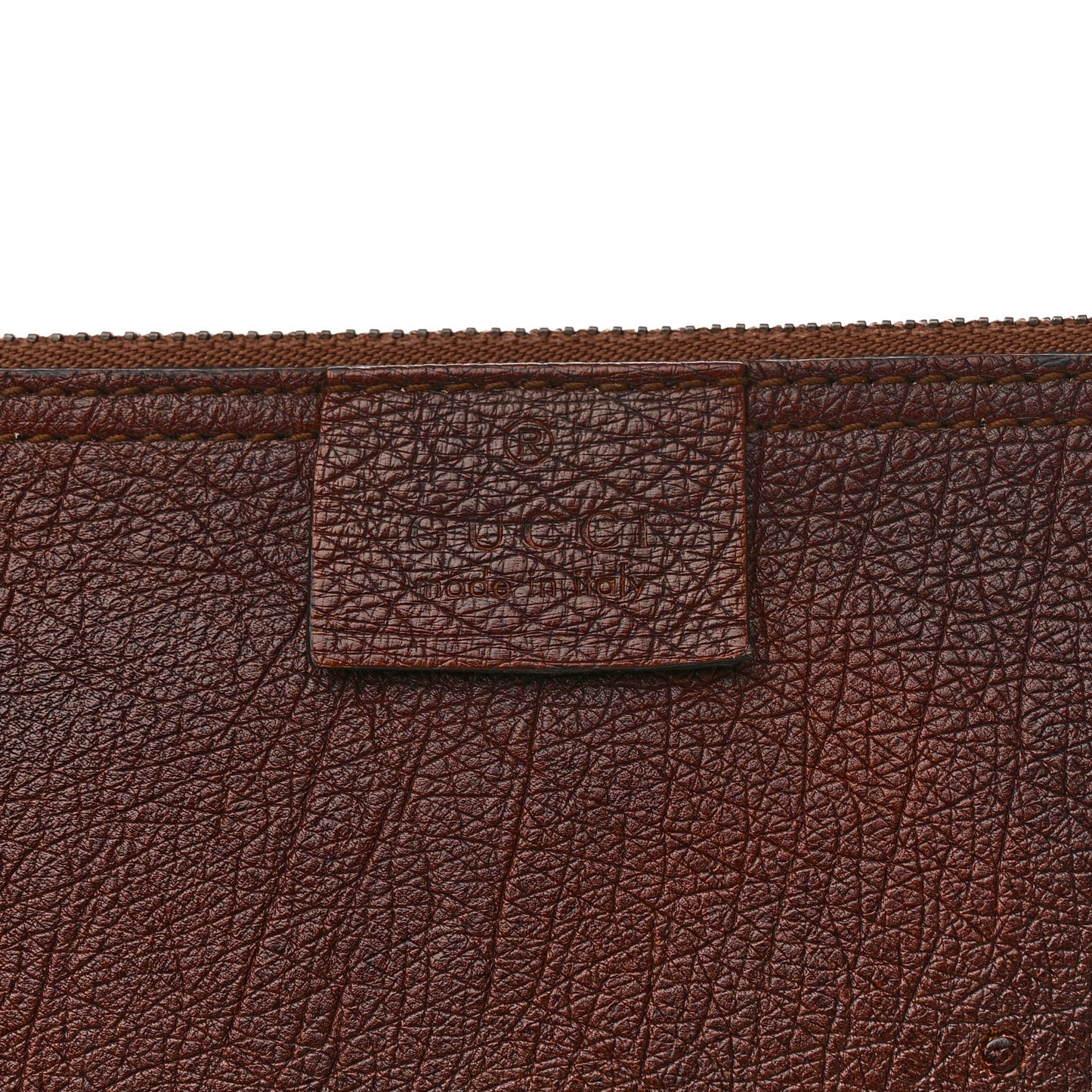 Soft Ostrich Web Large Jackie Hobo Dark Brown