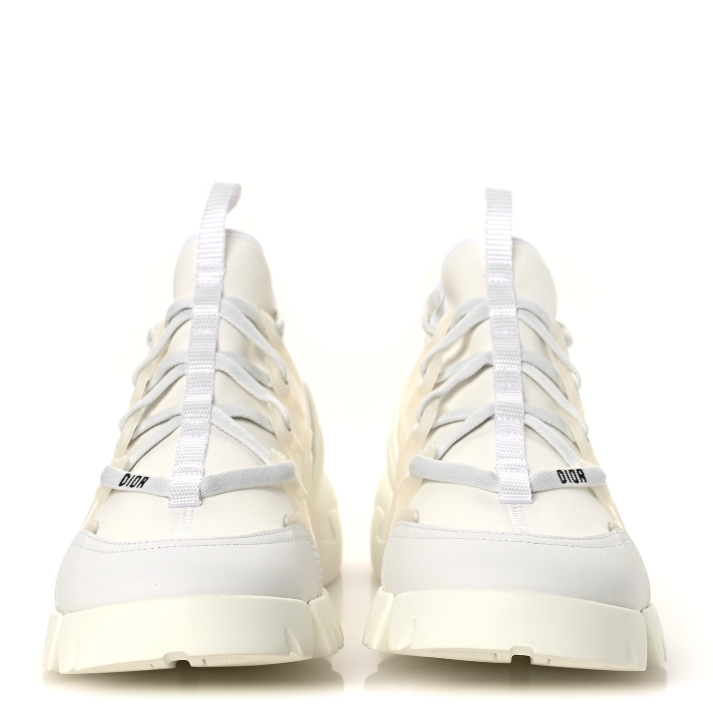 Technical Fabric Rubber Womens D-Connect Sneakers 39.5 White