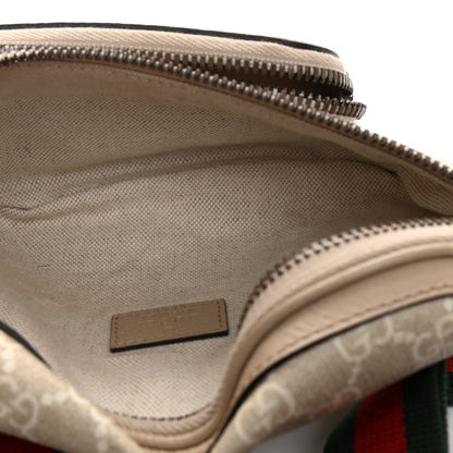 Gucci GG Supreme Monogram Textured Calfskin Web Retro Interlocking G Belt Bag Beige Mystic White Oatmeal 5 of 11