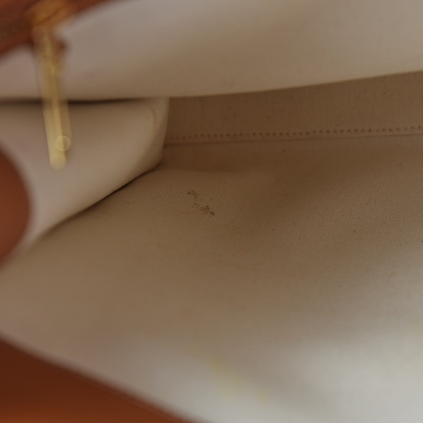 Canvas Calfskin Vertical Cabas Natural Tan