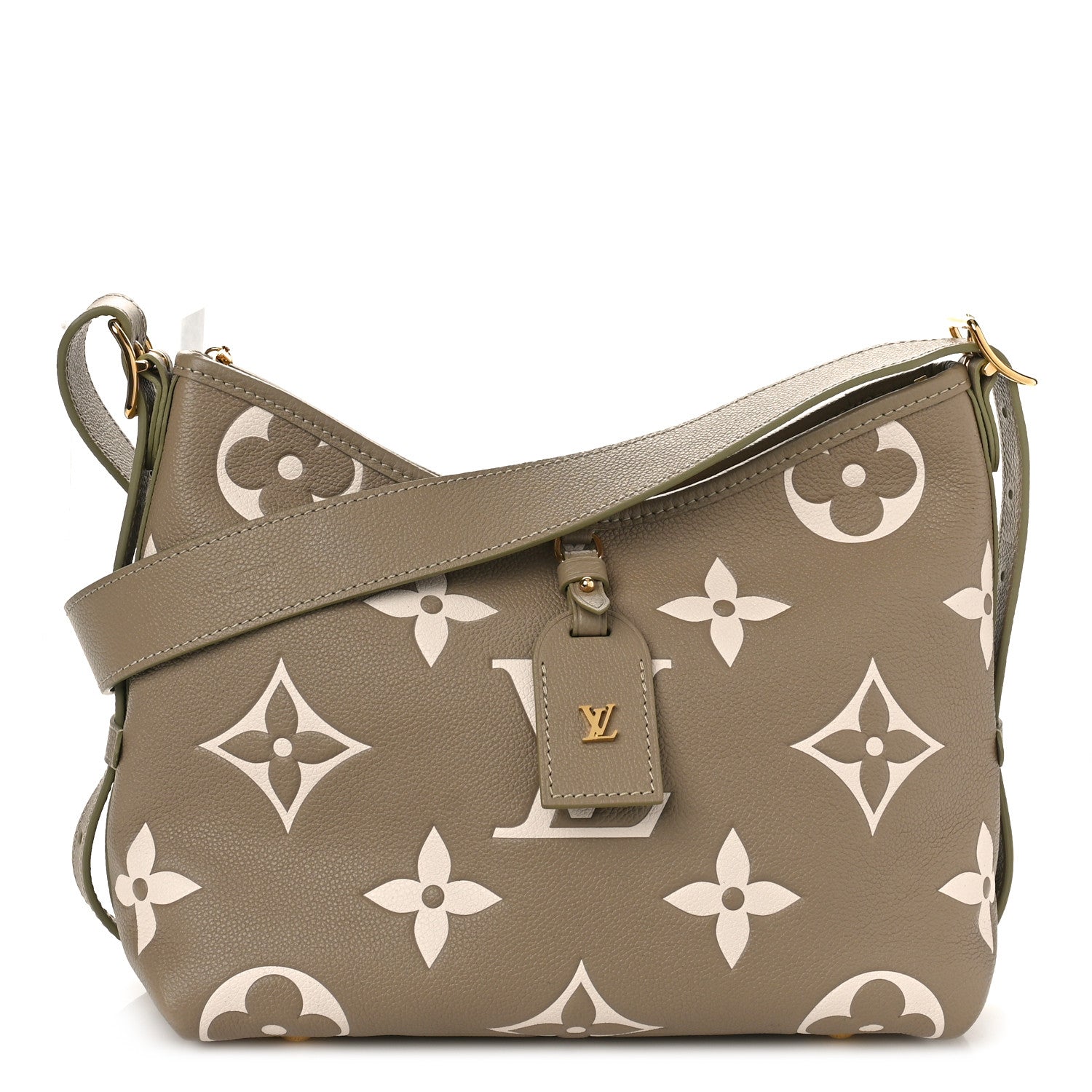 Louis Vuitton Empreinte Monogram Giant CarryAll PM Khaki Creme 3 of 9