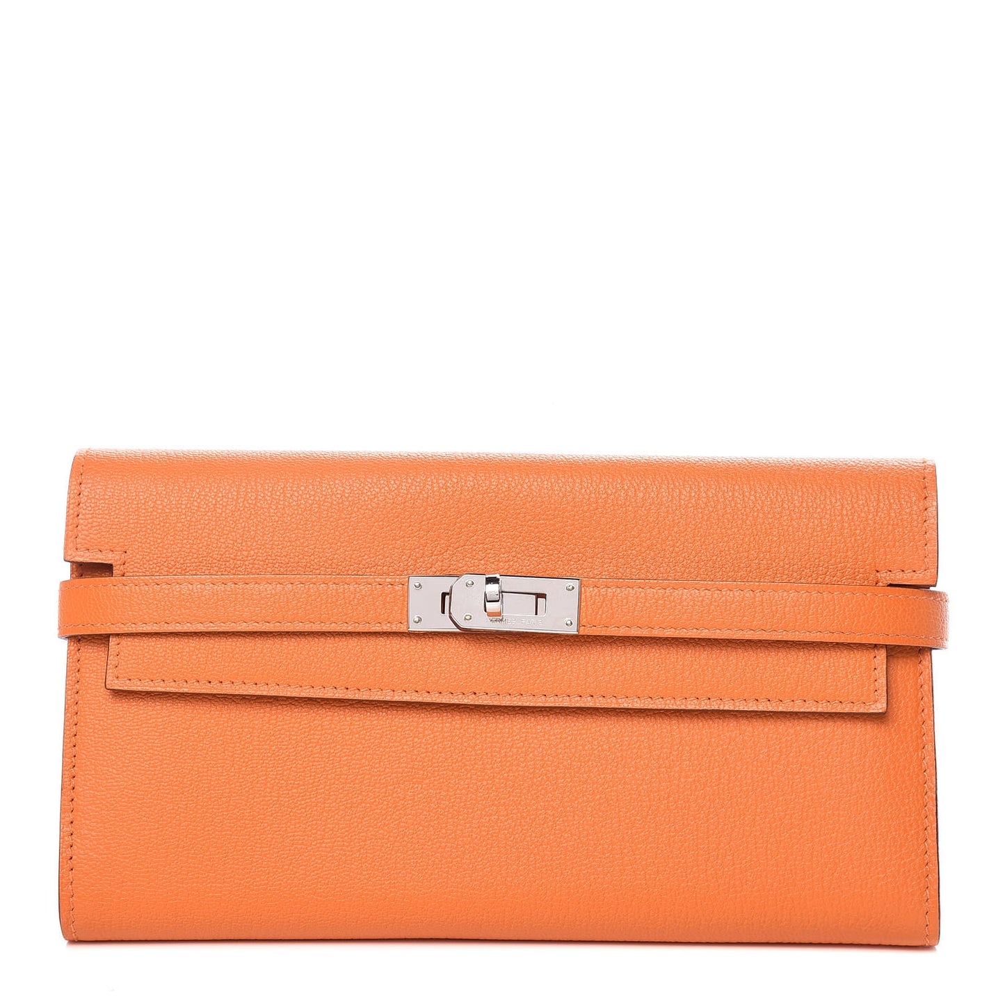 Chevre Mysore Kelly Longue Wallet Orange