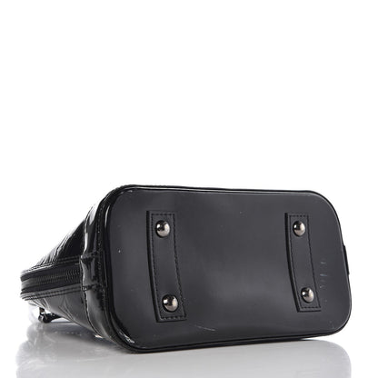 Louis Vuitton Vernis Alma BB Noir Magnetique 4 of 17