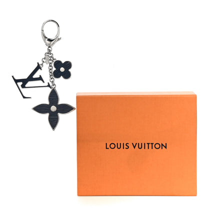 Louis Vuitton Fleur d Epi Bag Charm Indigo 5 of 5