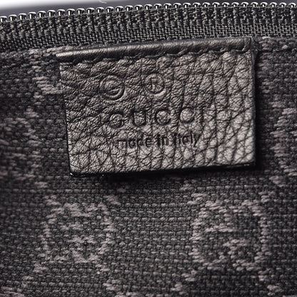 Gucci Denim Monogram Large Collapsible Carry On Duffle Black 9 of 14