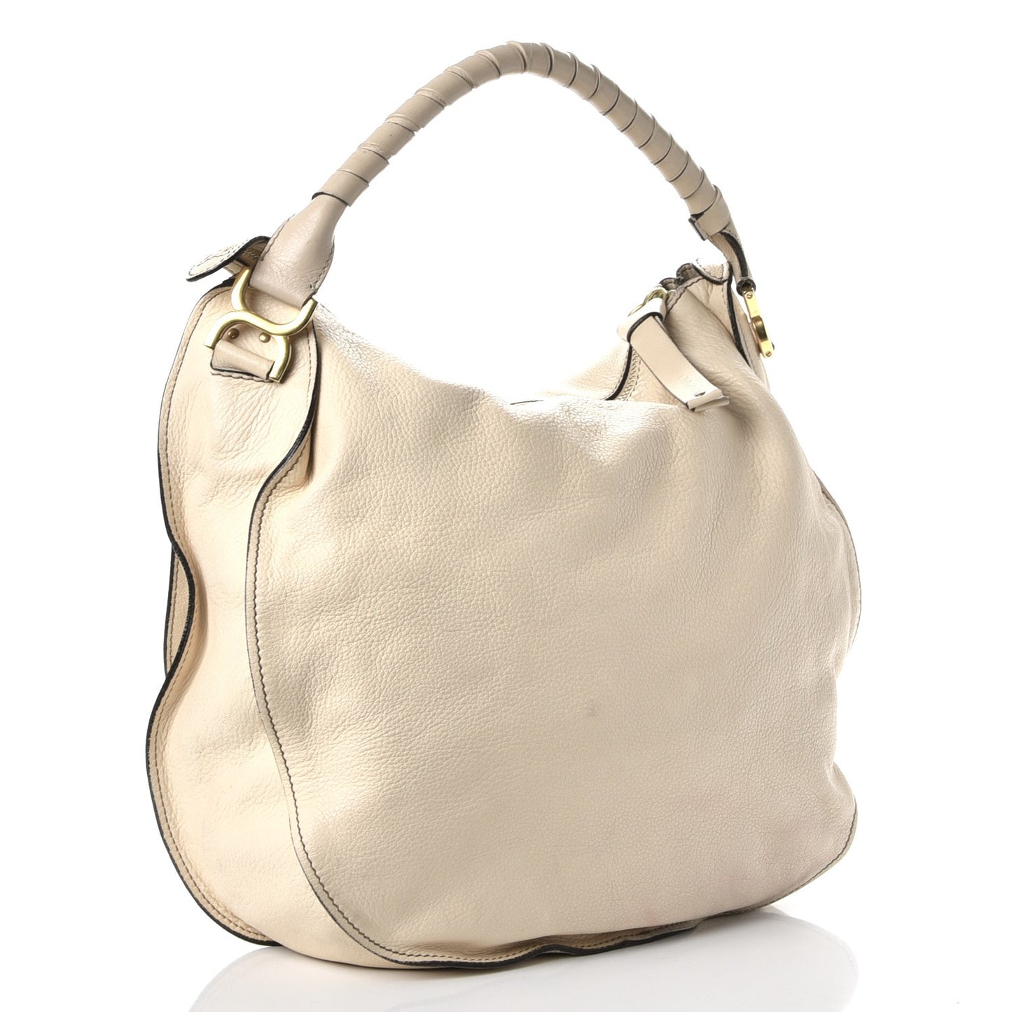 Calfskin Large Marcie Hobo Porcelain