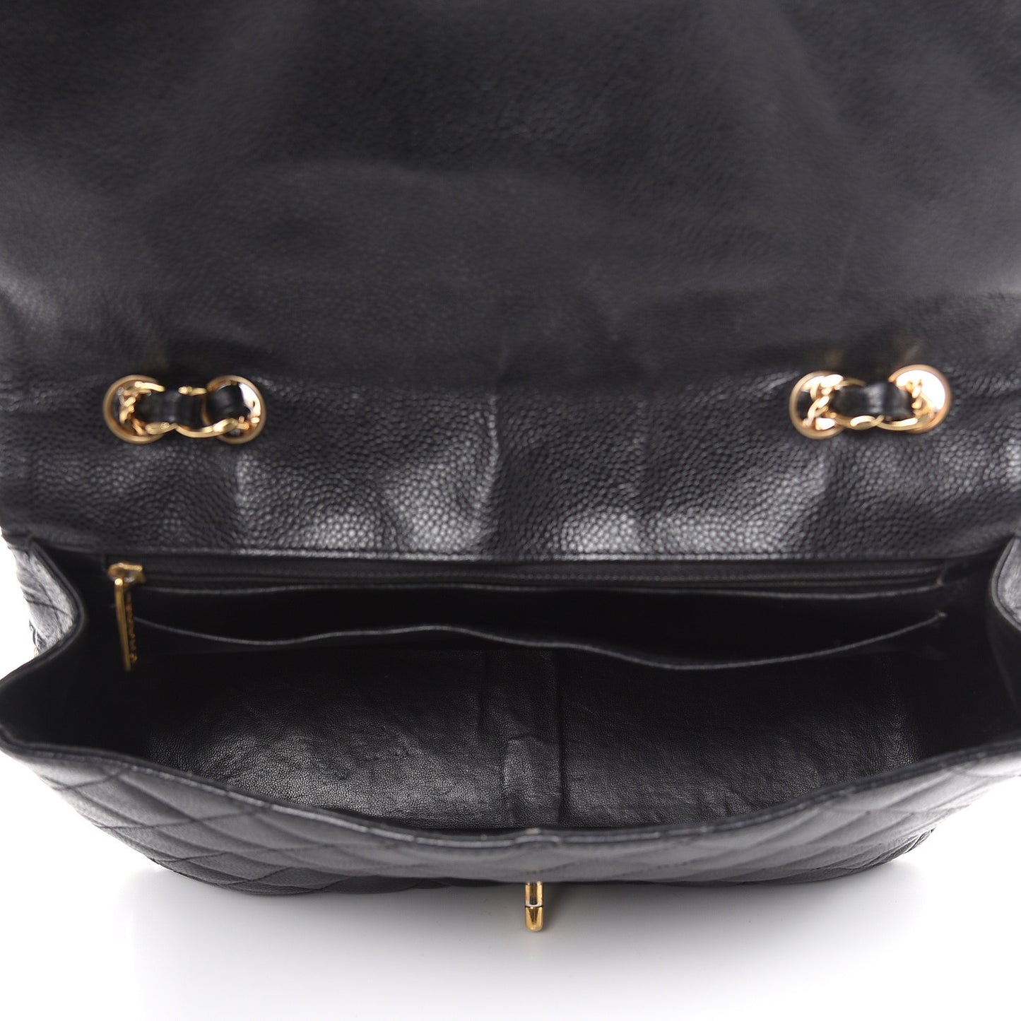 Caviar Quilted Jumbo Single Flap Black