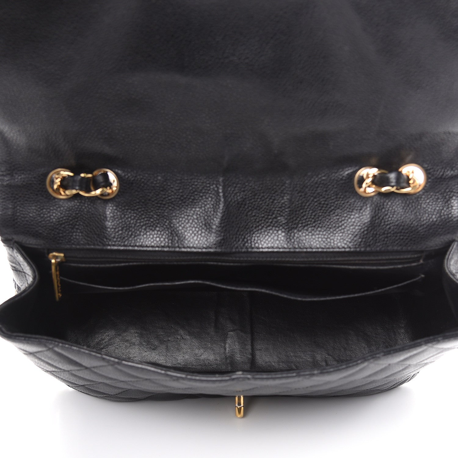 Chanel Caviar Quilted Jumbo Single Flap Black 5 of 18