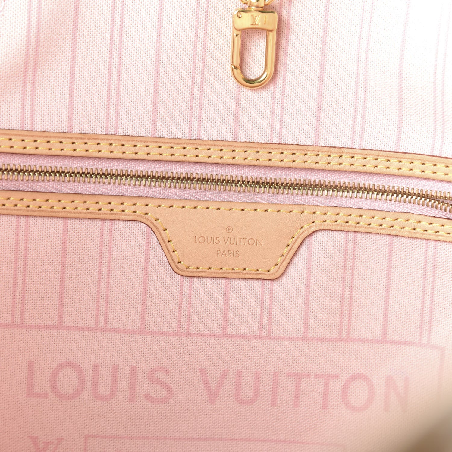 Louis Vuitton Damier Azur Neo Neverfull MM Rose Ballerine 8 of 10
