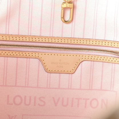 Louis Vuitton Damier Azur Neo Neverfull MM Rose Ballerine 8 of 10