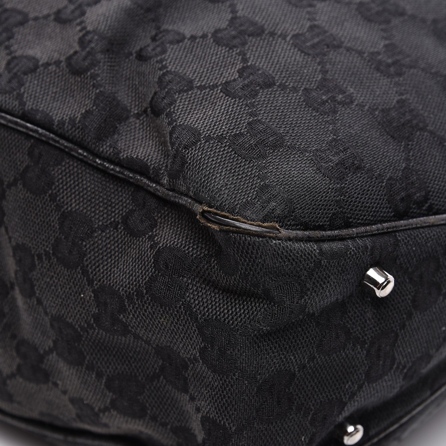 Gucci Monogram Medium Tote Black 9 of 10