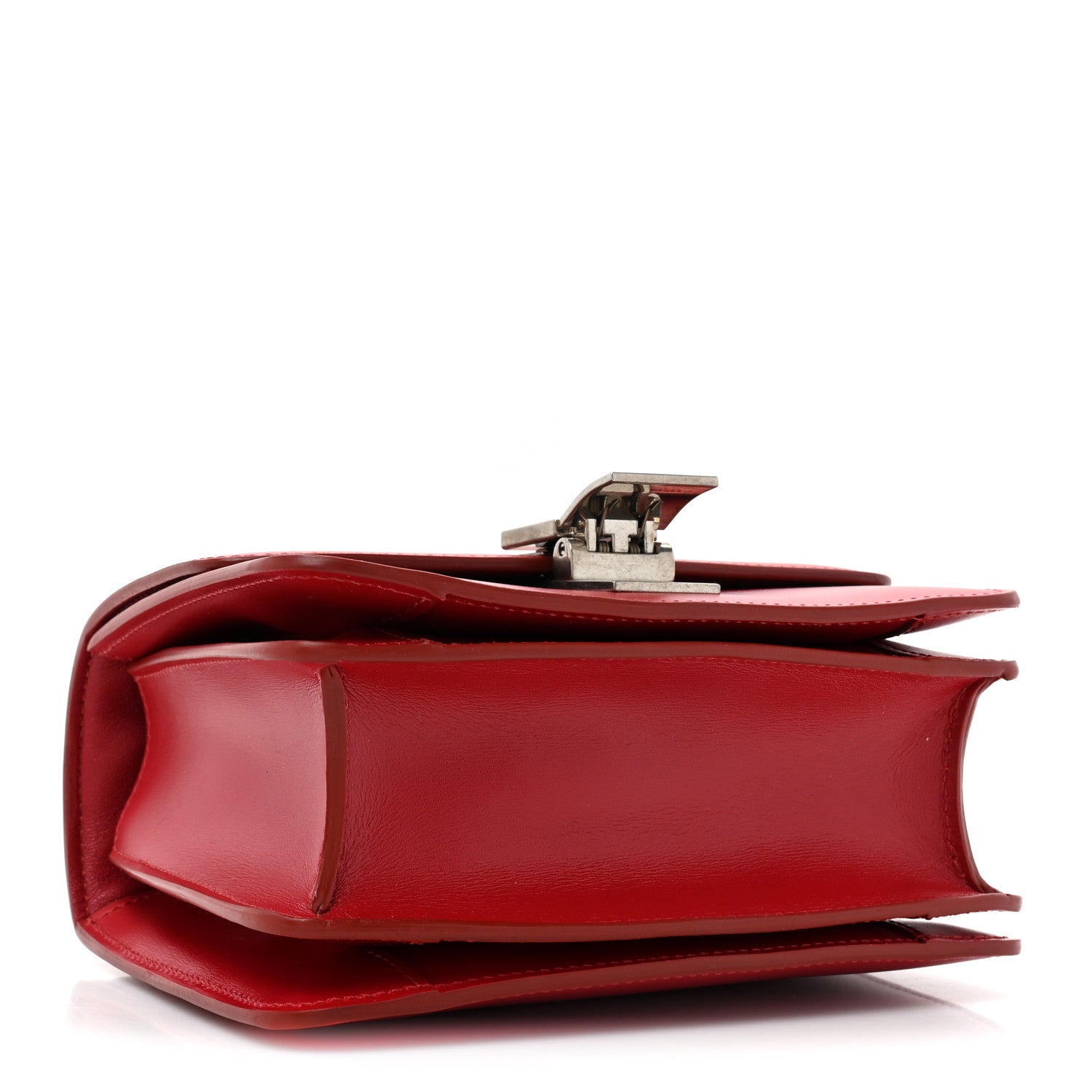 Celine Smooth Calfskin Small Classic Box Flap Bag Red 4 of 15