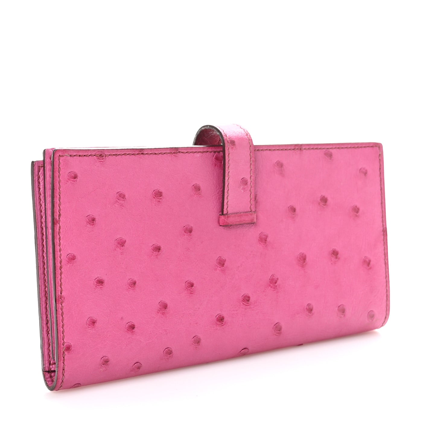 Ostrich Bearn Wallet Fuchsia