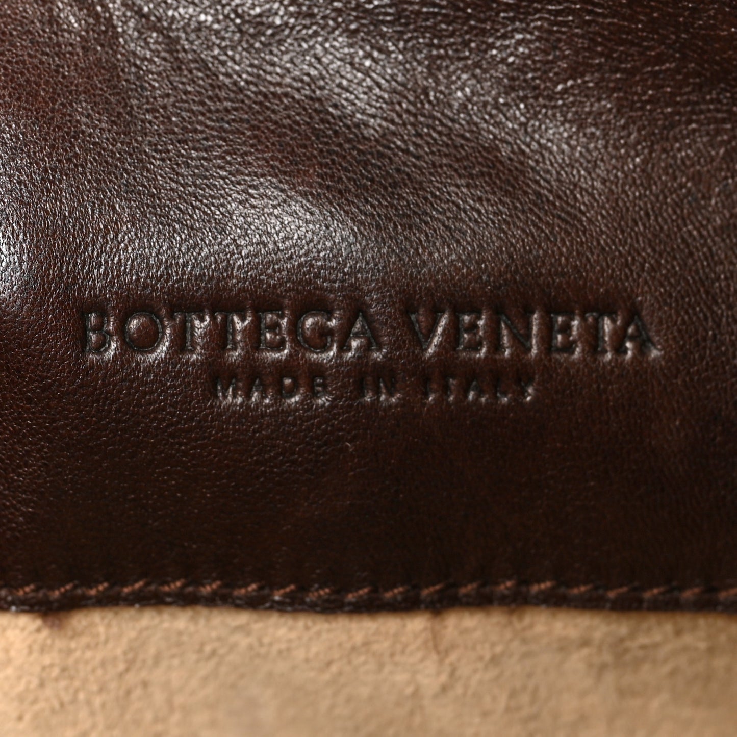Nappa Intrecciato Shoulder Bag Ebano