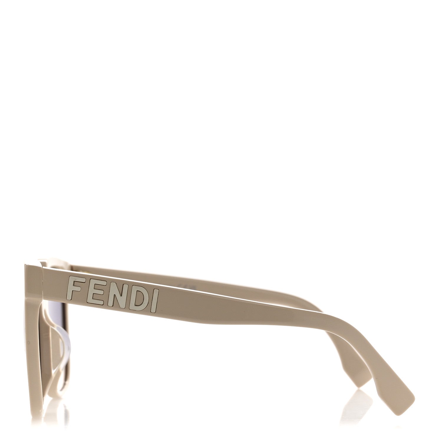 Fendi Acetate Square Sunglasses FE40007F Beige 3 of 7