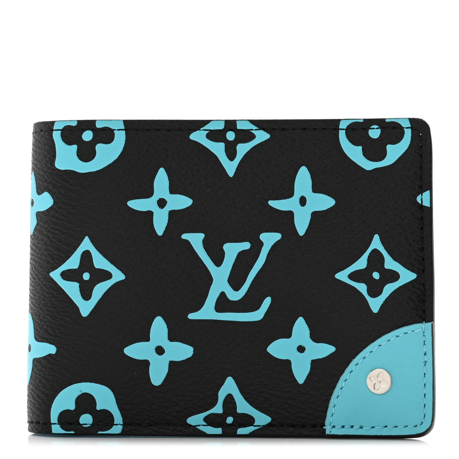 Louis Vuitton Monogram Playground Slender Wallet Black 1 of 7