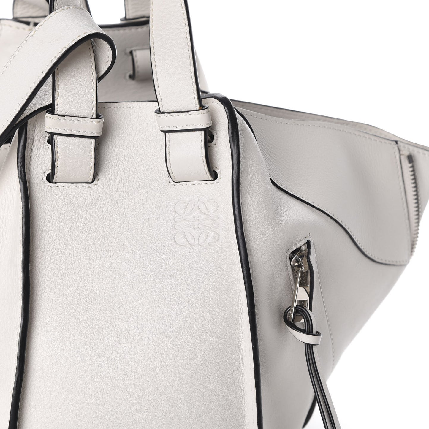 Calfskin Medium Hammock Shoulder Bag Soft White