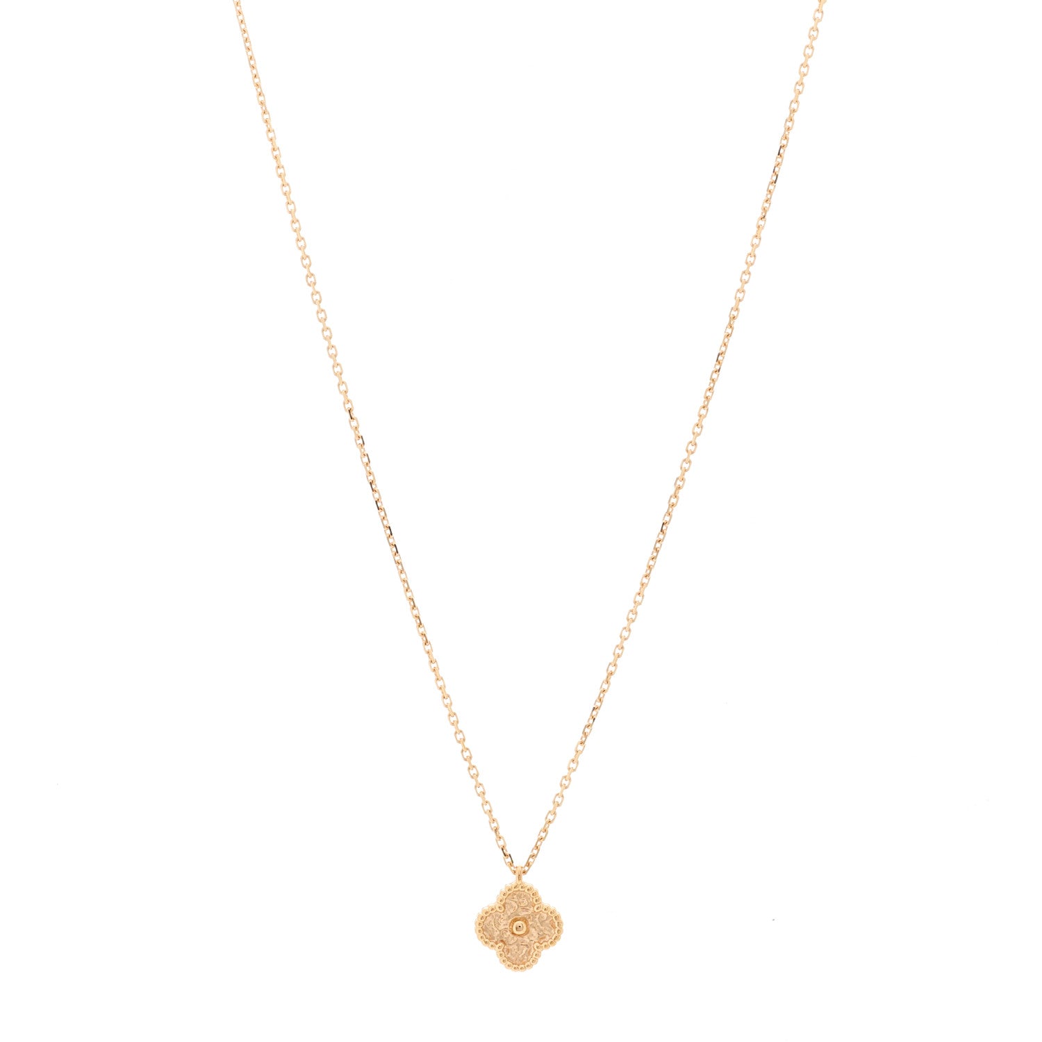 Van Cleef & Arpels 18K Rose Gold Sweet Alhambra Pendant Necklace 1 of 7