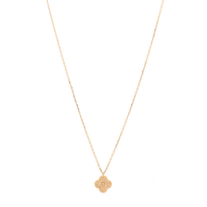 Van Cleef & Arpels 18K Rose Gold Sweet Alhambra Pendant Necklace 1 of 7