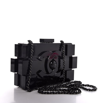 Chanel Plexiglass Boy Brick Lego Clutch Black 3 of 7