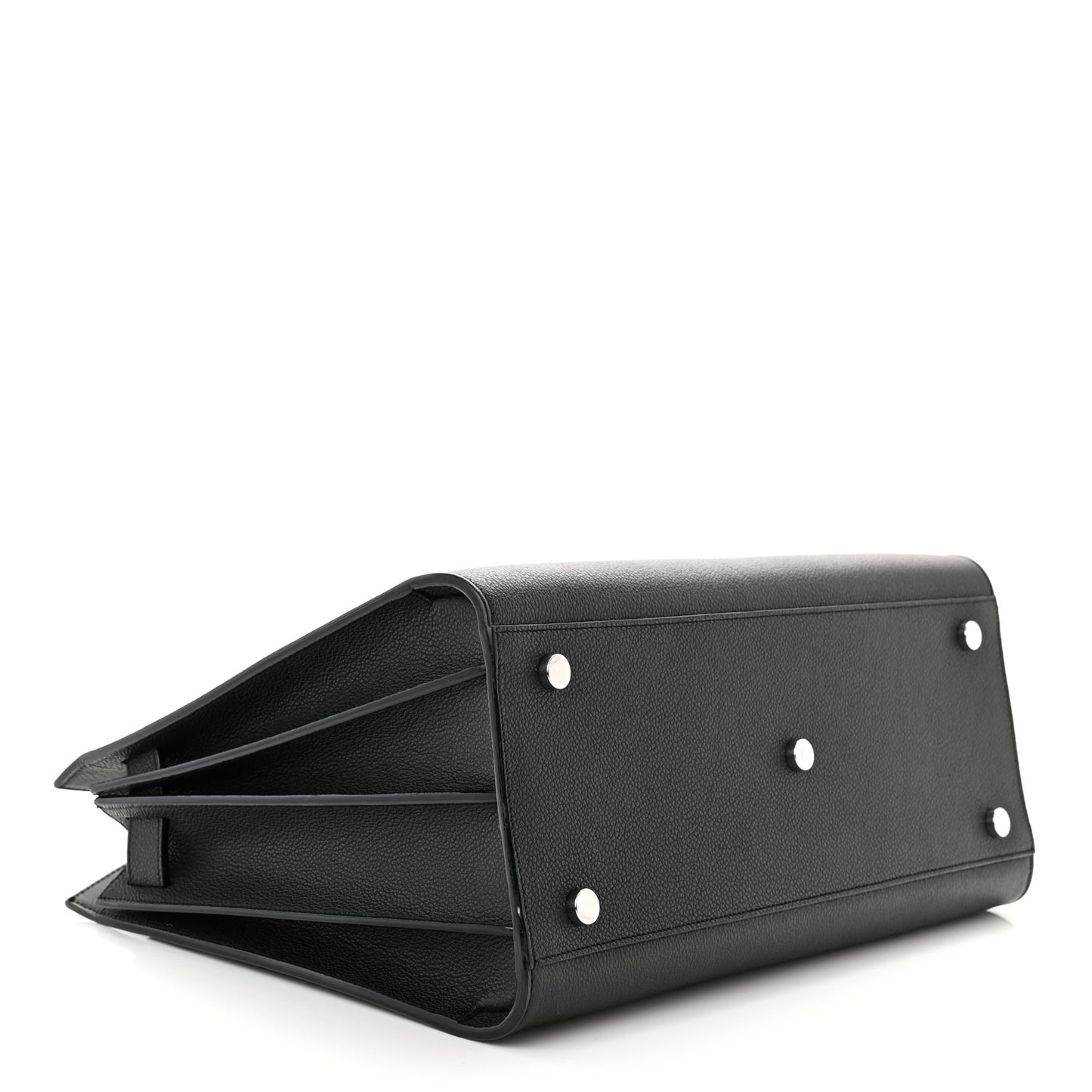 Grained Calfskin Small Sac De Jour Black