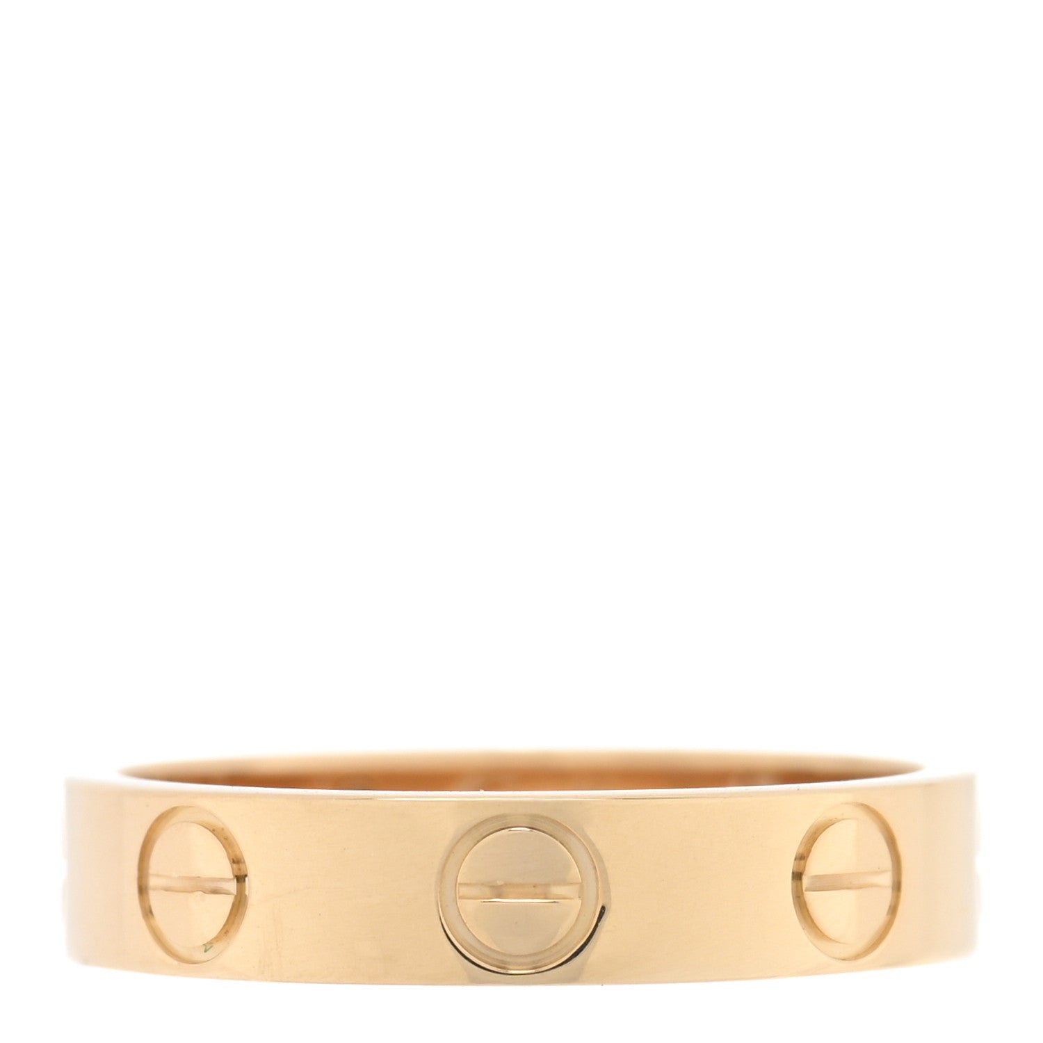 Cartier 18K Yellow Gold 3.5mm LOVE Wedding Band Ring 47 4 1 of 5