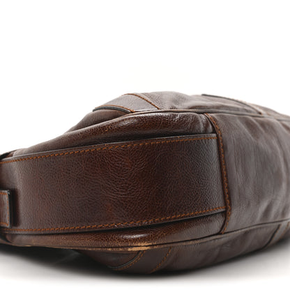 Saint Laurent Buffalo Horn Mombasa Hobo Brown 8 of 9