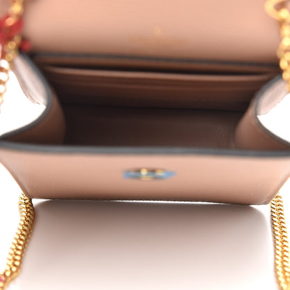 Valentino Garavani Grained Calfskin Vlogo Crossbody Pouch Rose Cannelle 5 of 8