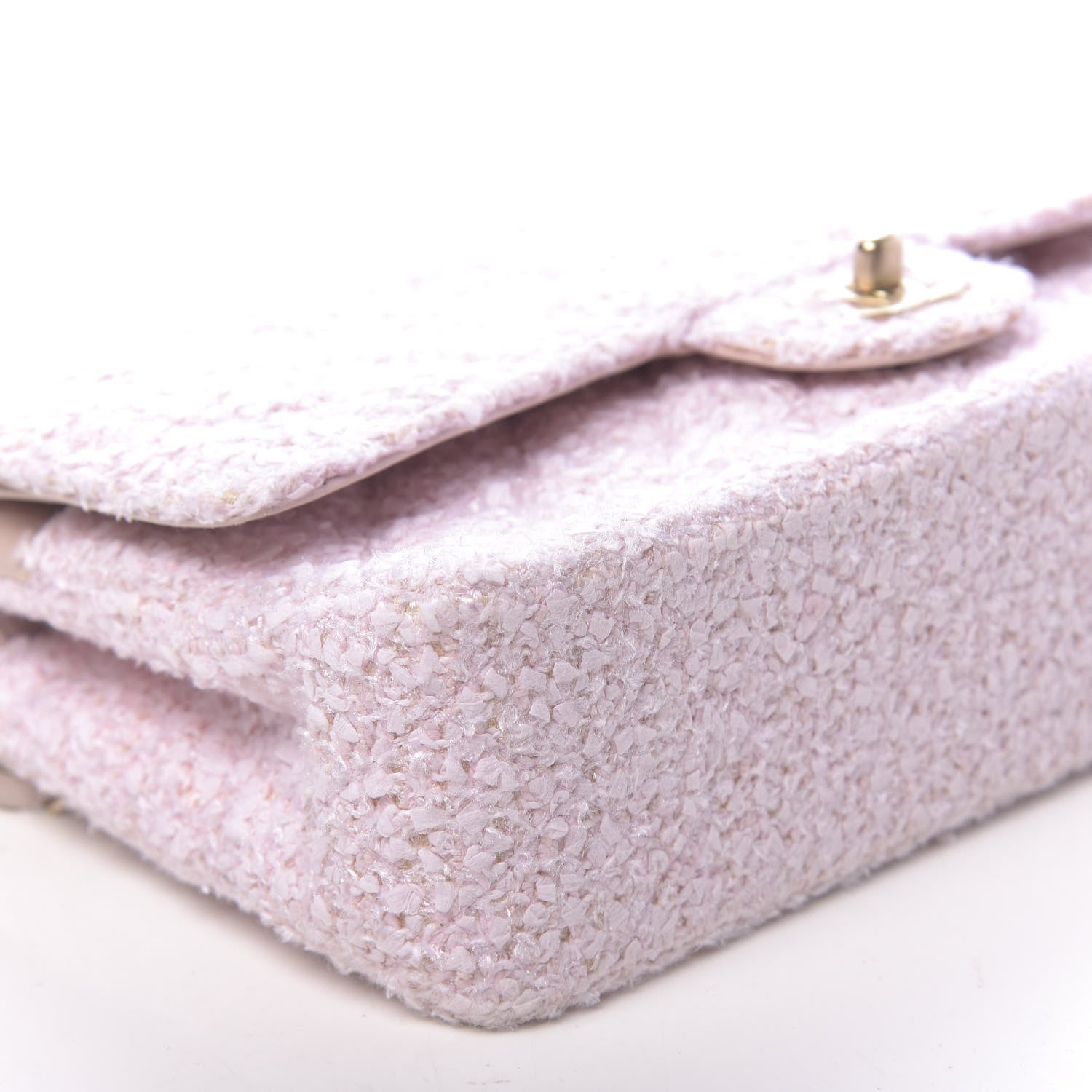 Chanel Tweed Medium Double Flap Pink 9 of 11