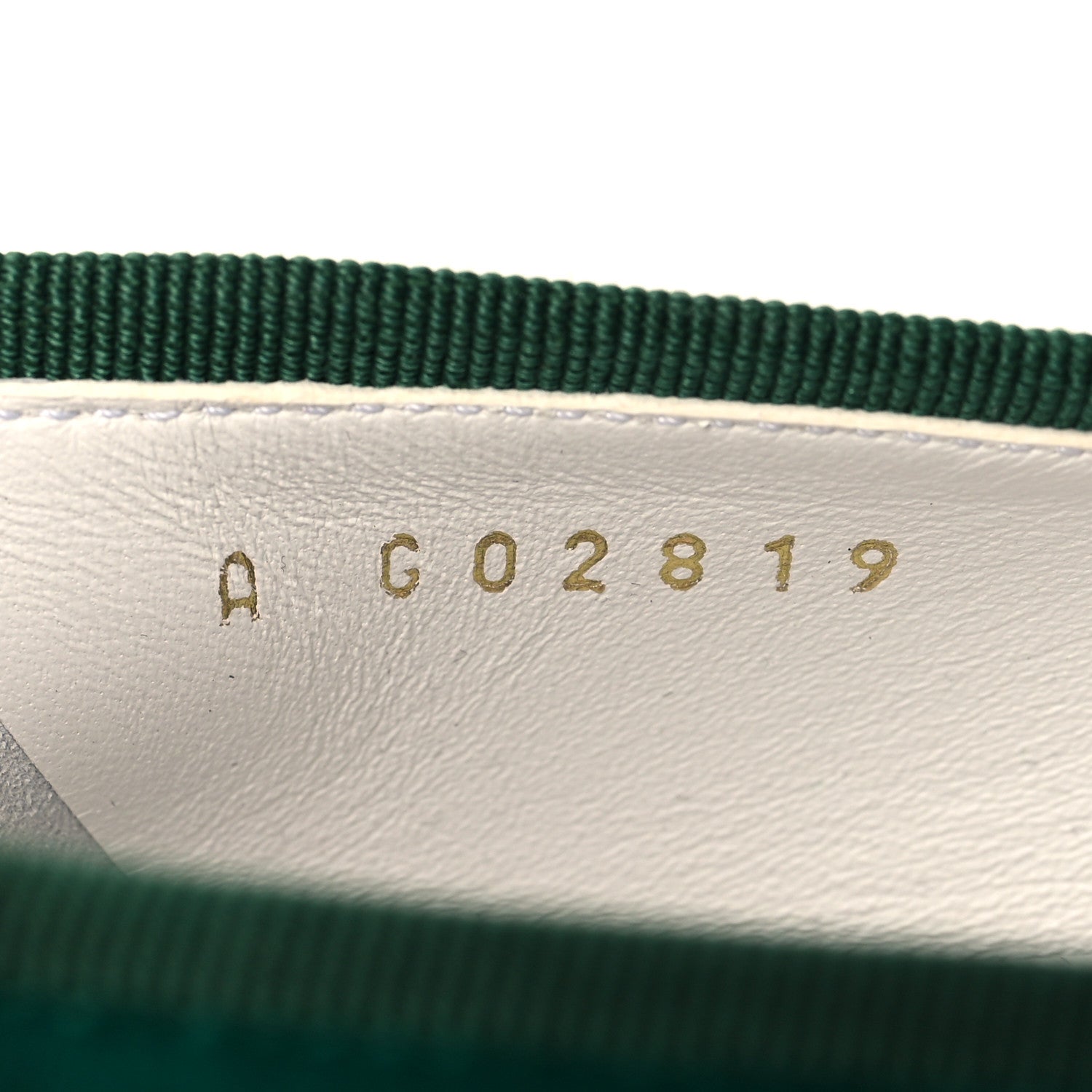 Chanel Velvet Cap Toe Ballerina Flats 38.5 Green Black 7 of 9