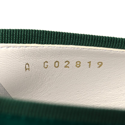 Chanel Velvet Cap Toe Ballerina Flats 38.5 Green Black 7 of 9