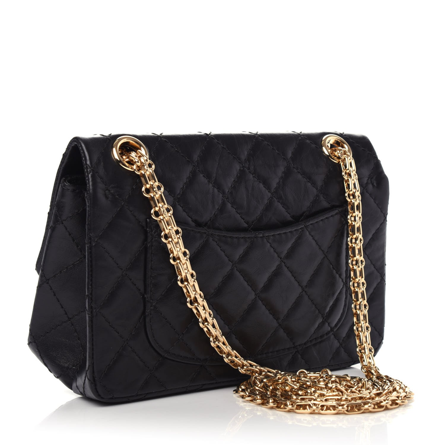 Chanel Aged Calfskin Quilted 2.55 Reissue Mini Flap Black 3 of 10