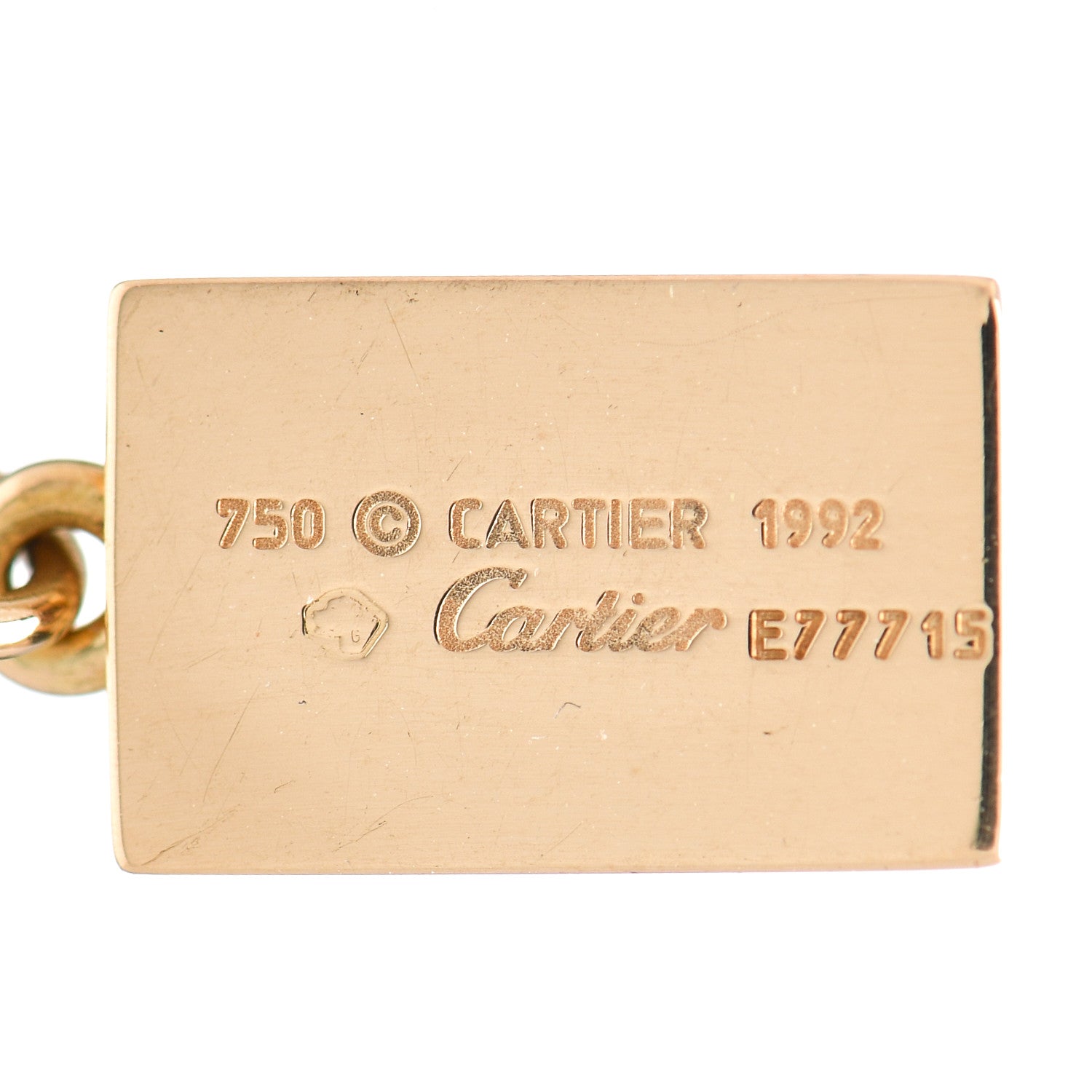 Cartier 18K Yellow Gold Diamond Bar Charm 3 of 3