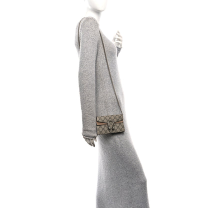 Gucci GG Supreme Monogram Super Mini Dionysus Shoulder Bag Taupe 2 of 11