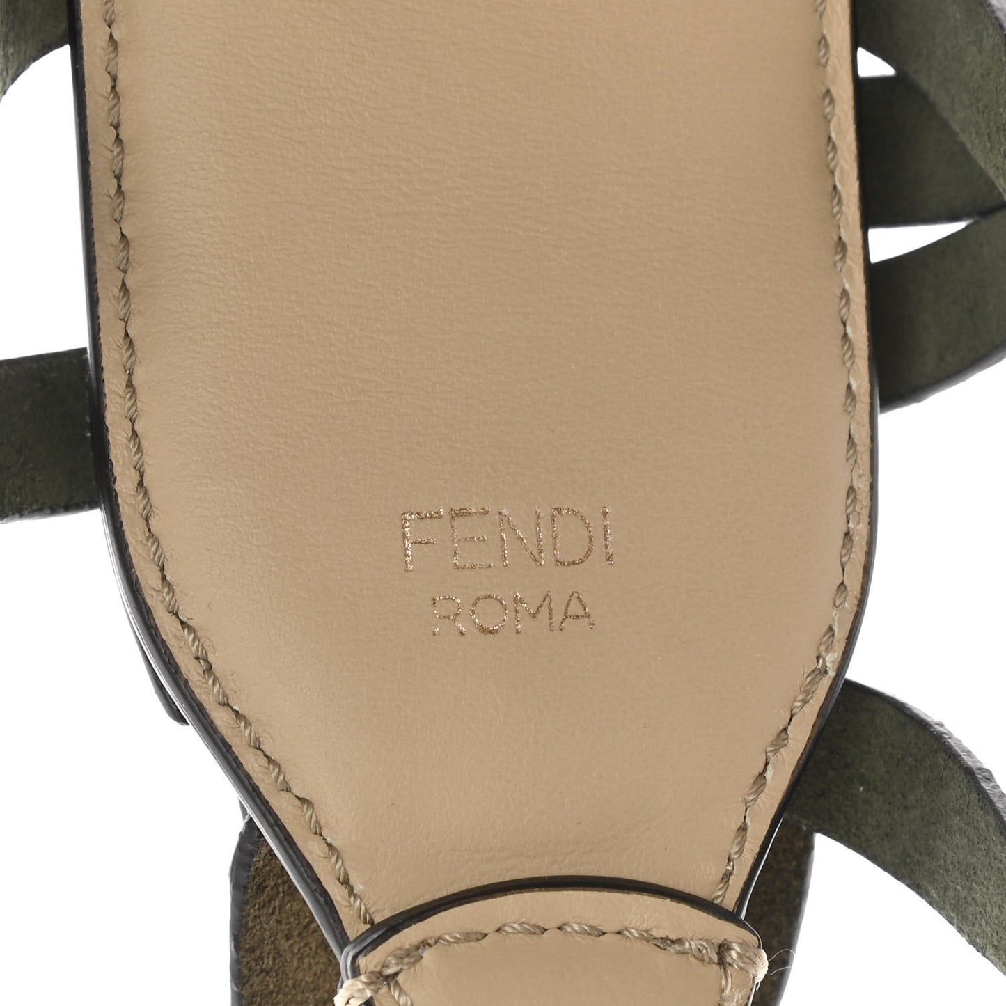 Calfskin Suede Fringe Strap You Nude