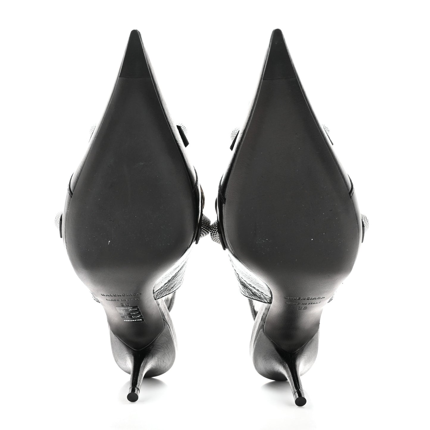Agneau Arena Cagole 70mm Slingback Pumps 36 Black