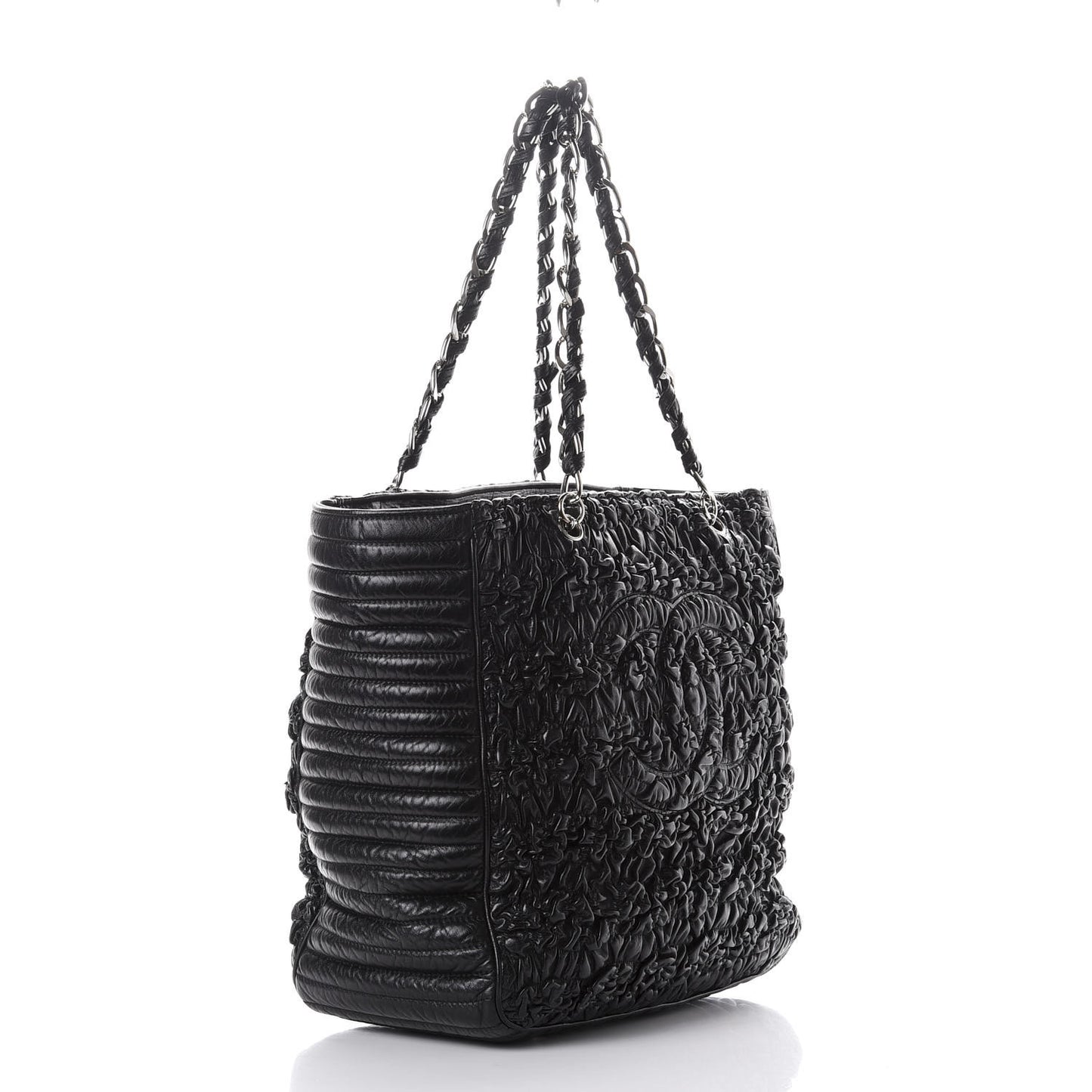 Lambskin XL Astrakan Tote Black