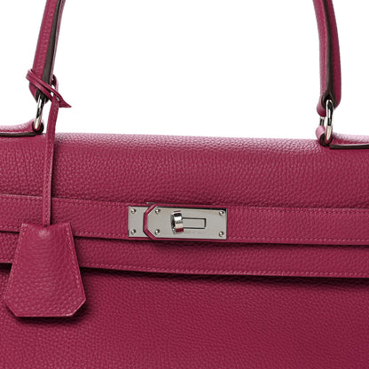 Hermes Taurillon Clemence Shoulder Kelly 42 Tosca 7 of 13