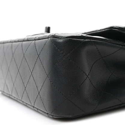 Chanel Lambskin Quilted Medium Double Flap So Black 10 of 10