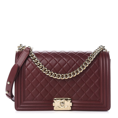Chanel Lambskin Quilted New Medium Boy Flap Red 1 of 11