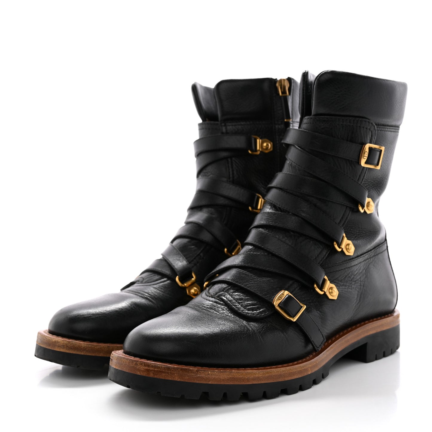 Shiny Calfskin Wildior Low Boot 38 Black