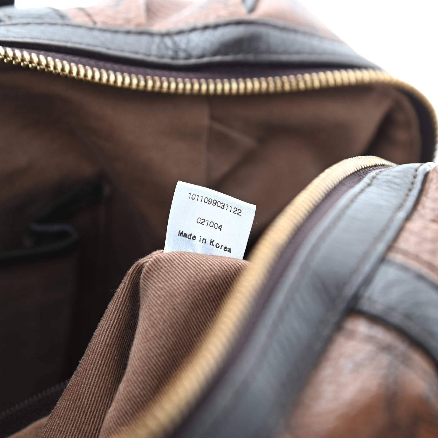 MCM Visetos Boston Bag Brown 8 of 12