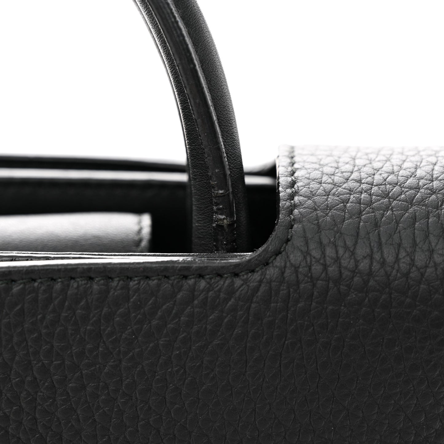 Grained Calfskin Medium Diorever Flap Black