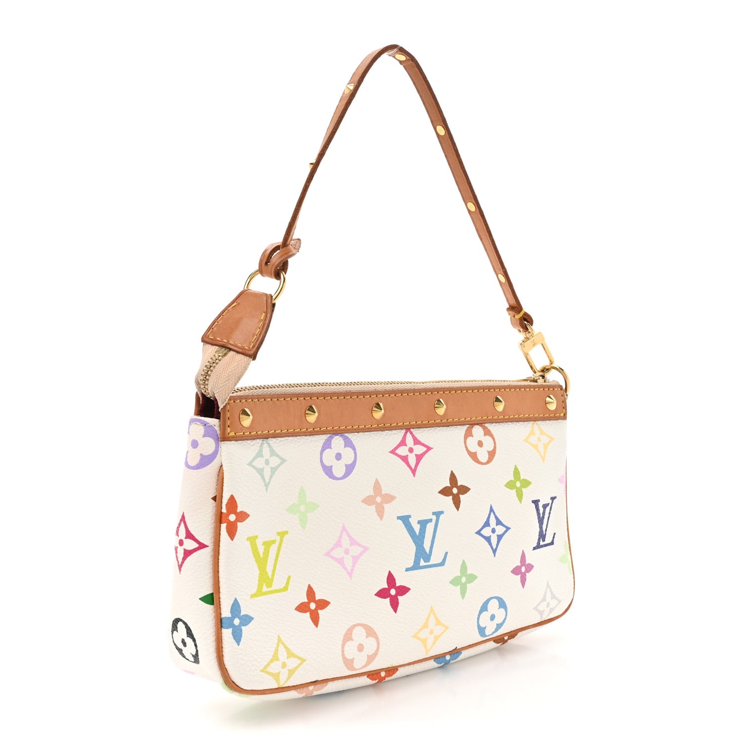 Monogram Multicolor Pochette Accessories White